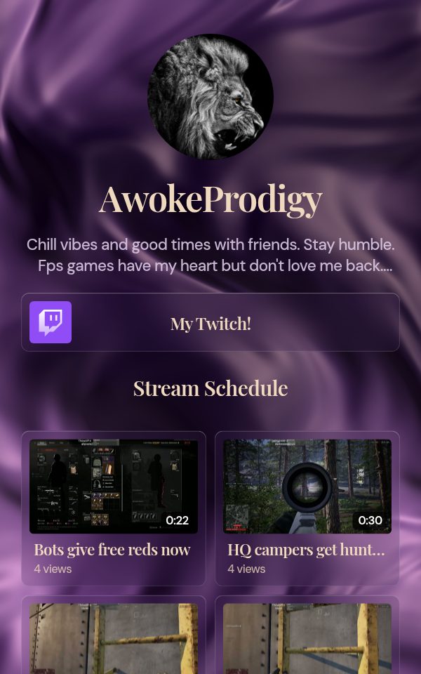 AwokeProdigy's pulz.bio page