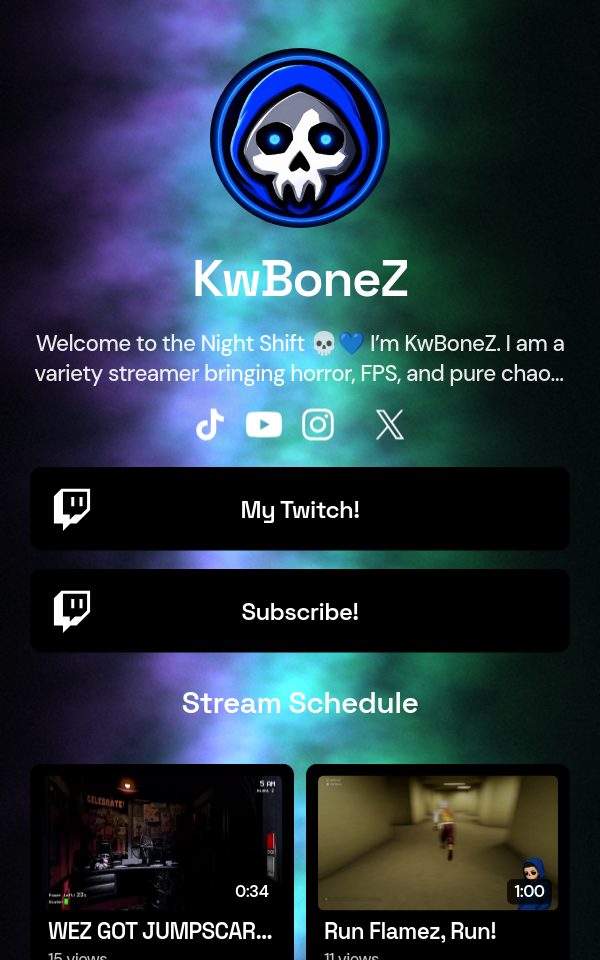 KwBoneZ's pulz.bio page