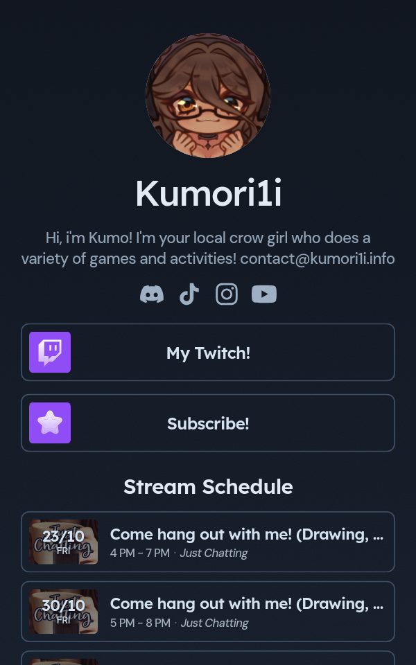 Kumori1i's pulz.bio page