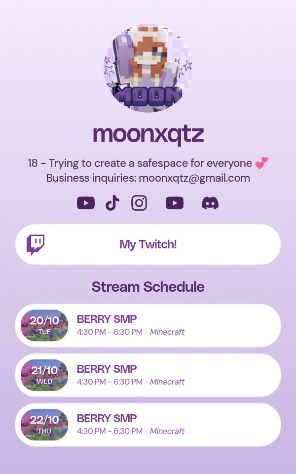 moonxqtz's pulz.bio page