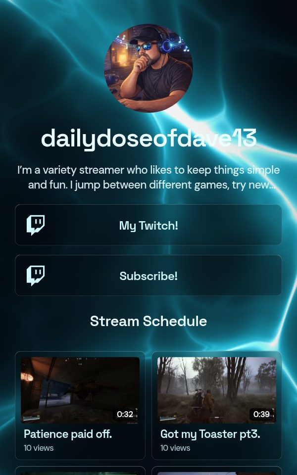 dailydoseofdave13's pulz.bio page