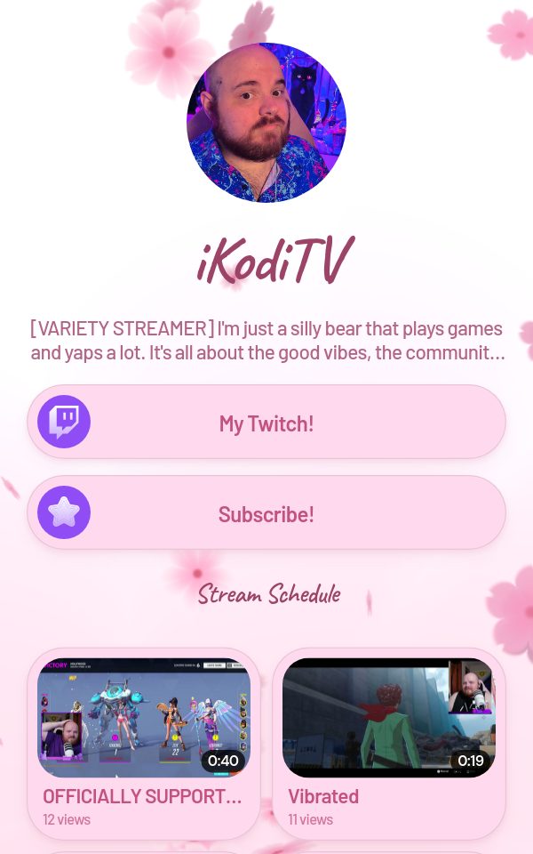 iKodiTV's pulz.bio page