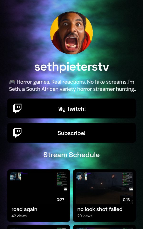 sethpieterstv's pulz.bio page