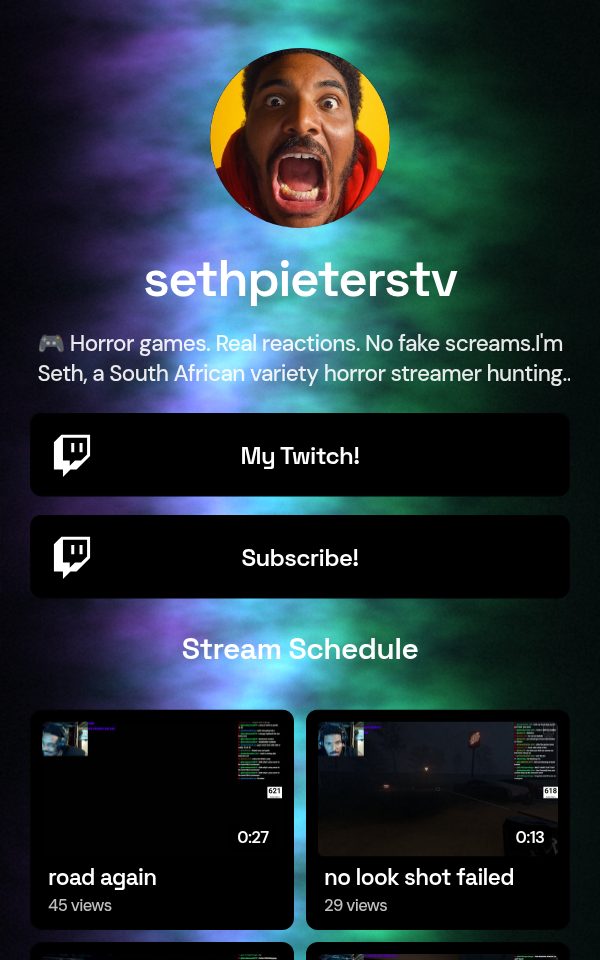 sethpieterstv's pulz.bio page